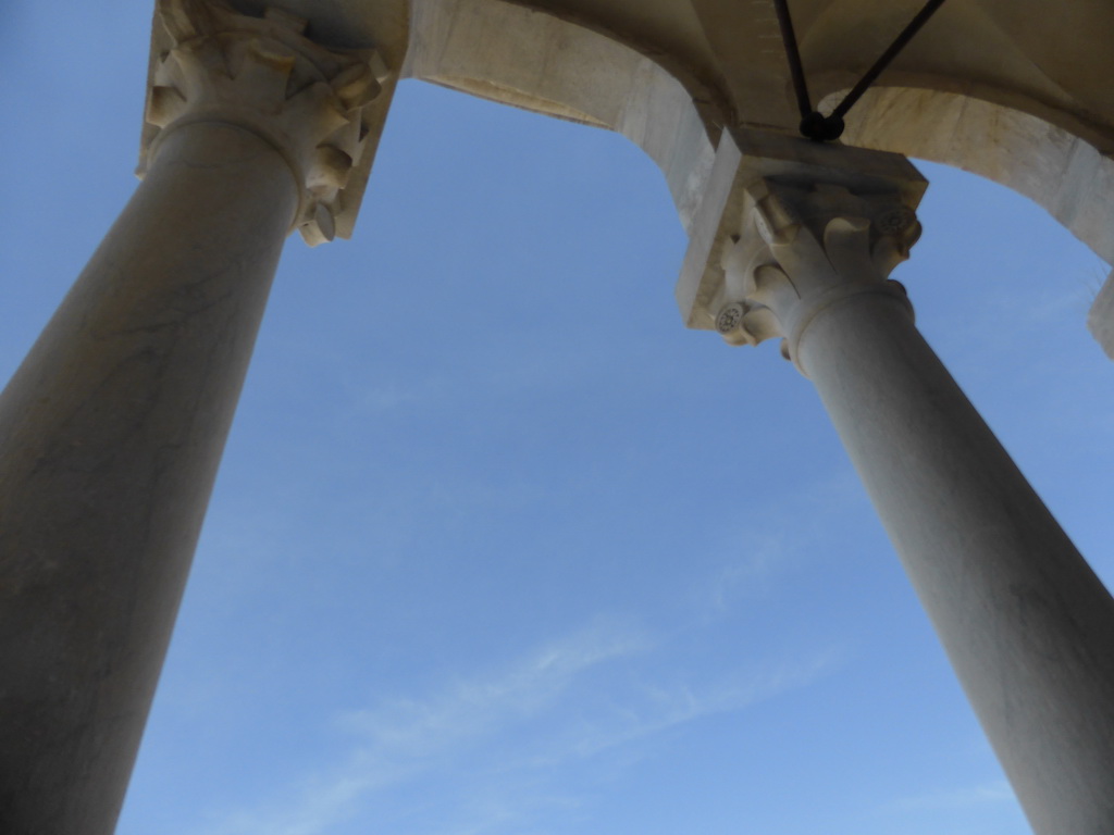 Columns of the gallery of the Leaning Tower of Pisa