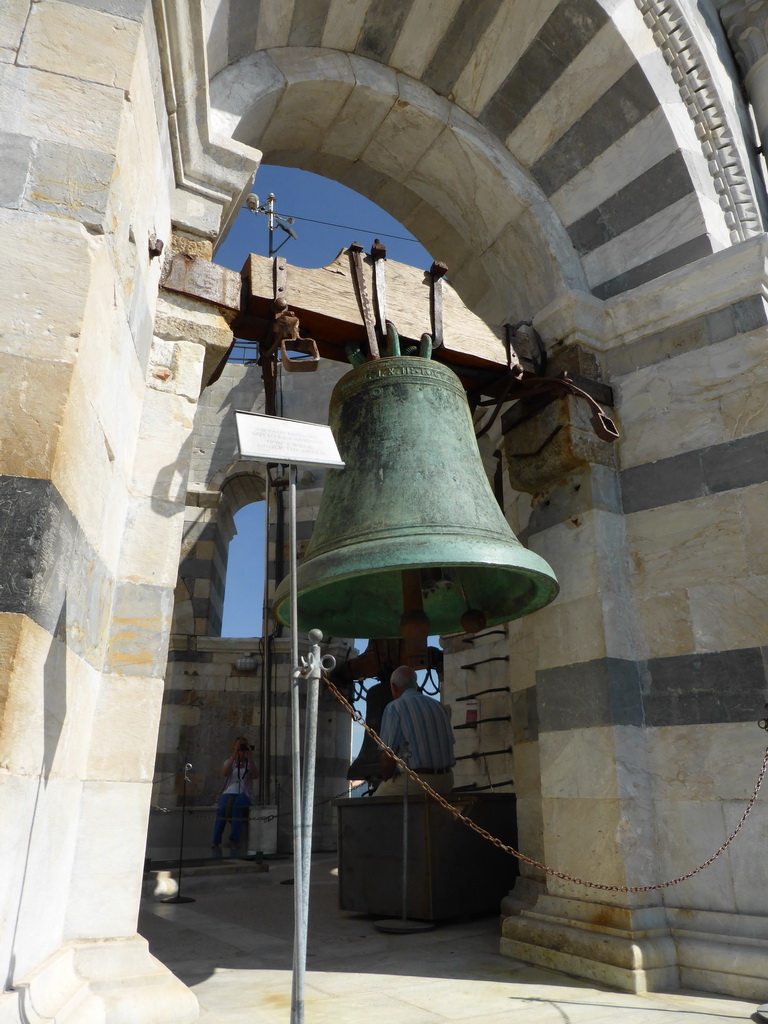 Bells at the top floor of the Leaning Tower of Pisa