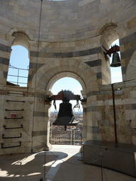 Bells at the top floor of the Leaning Tower of Pisa