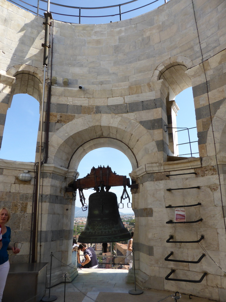 Bell at the top floor of the Leaning Tower of Pisa