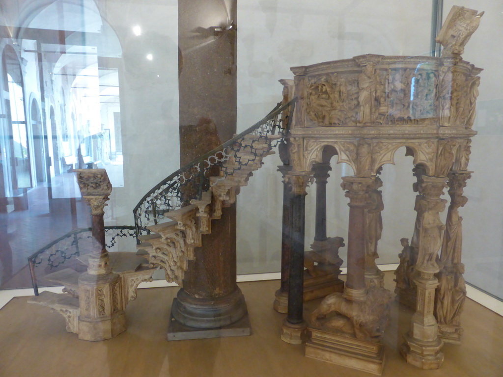 Scale model of the pulpit of the Pisa Duomo cathedral at the Museo dell`Opera del Duomo museum