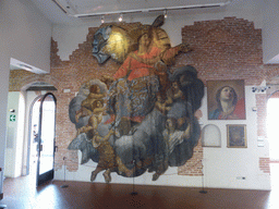 Wood painting at the Museo dell`Opera del Duomo museum
