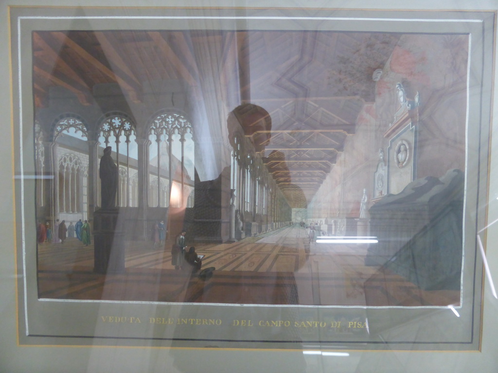 Painting of the Camposanto Monumentale cemetery, at the Museo dell`Opera del Duomo museum