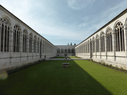 Inner courtyard of the Camposanto Monumentale cemetery