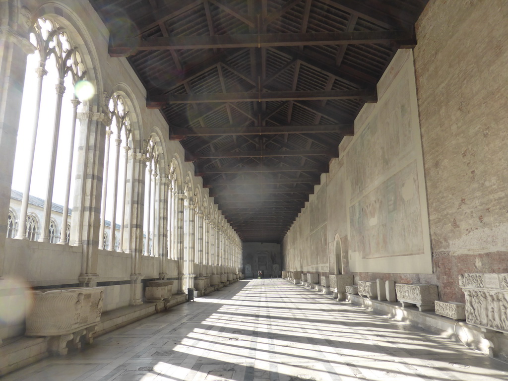 Tombs and frescoes at the Camposanto Monumentale cemetery