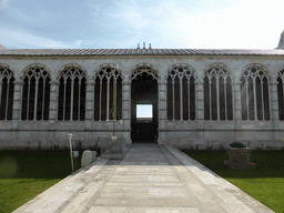 Inner courtyard of the Camposanto Monumentale cemetery