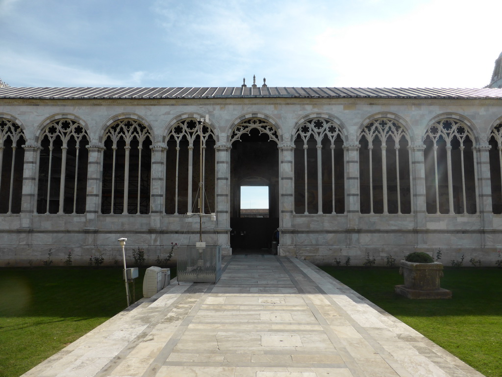 Inner courtyard of the Camposanto Monumentale cemetery