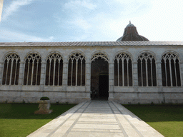 Inner courtyard of the Camposanto Monumentale cemetery