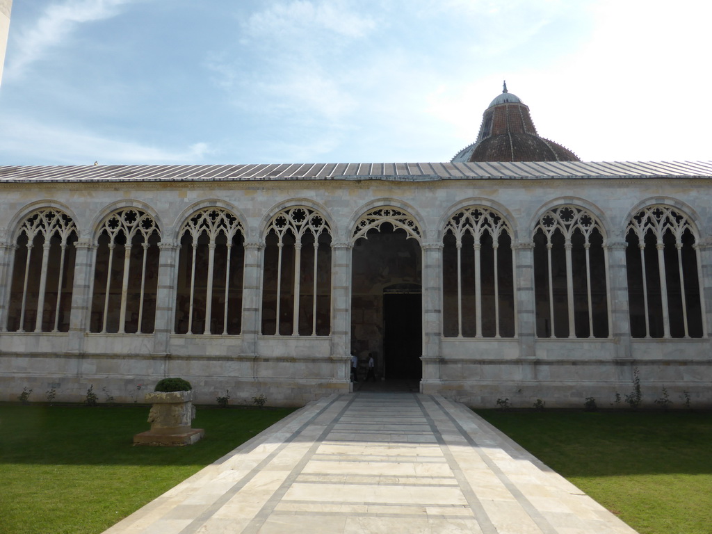 Inner courtyard of the Camposanto Monumentale cemetery