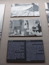 Pictures and explanation of the damage from the Second World War at the Camposanto Monumentale cemetery