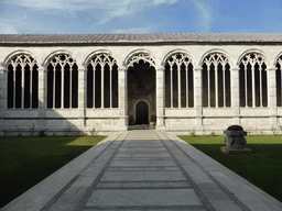 Inner courtyard of the Camposanto Monumentale cemetery