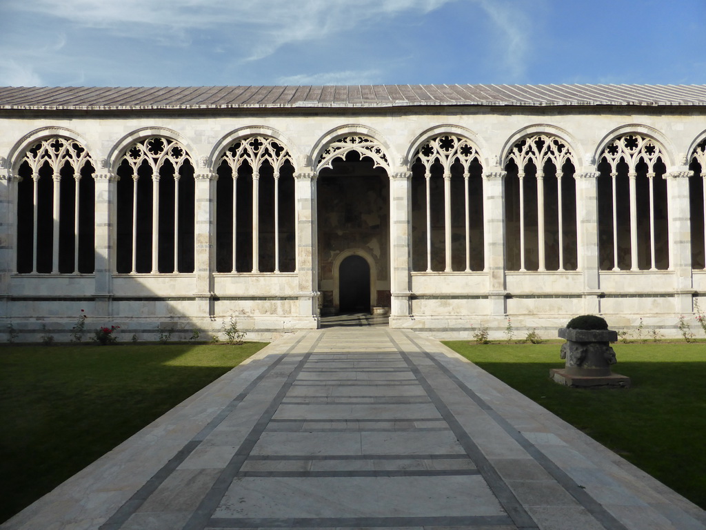 Inner courtyard of the Camposanto Monumentale cemetery