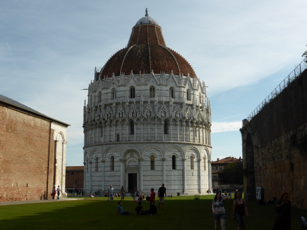 The Piazza del Duomo square with the Baptistry of St. John, the Camposanto Monumentale cemetery and the City Wall