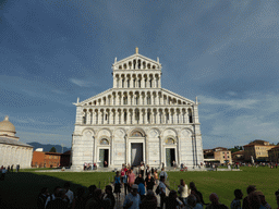 The Piazza del Duomo square with the Camposanto Monumentale cemetery, the Opera della Primaziale Pisana vestry and the Pisa Duomo cathedral