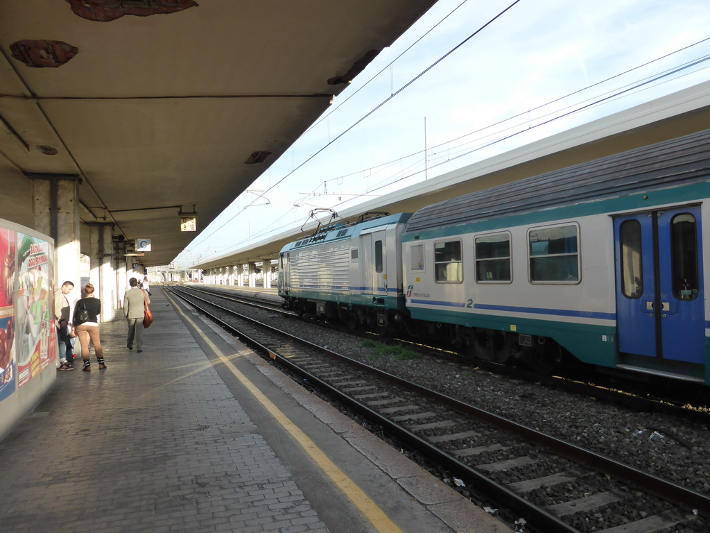Train at Pisa Centrale railway station