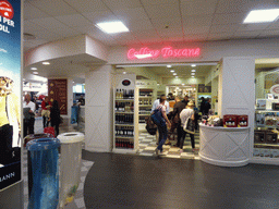 Souvenir shop at Pisa International Airport