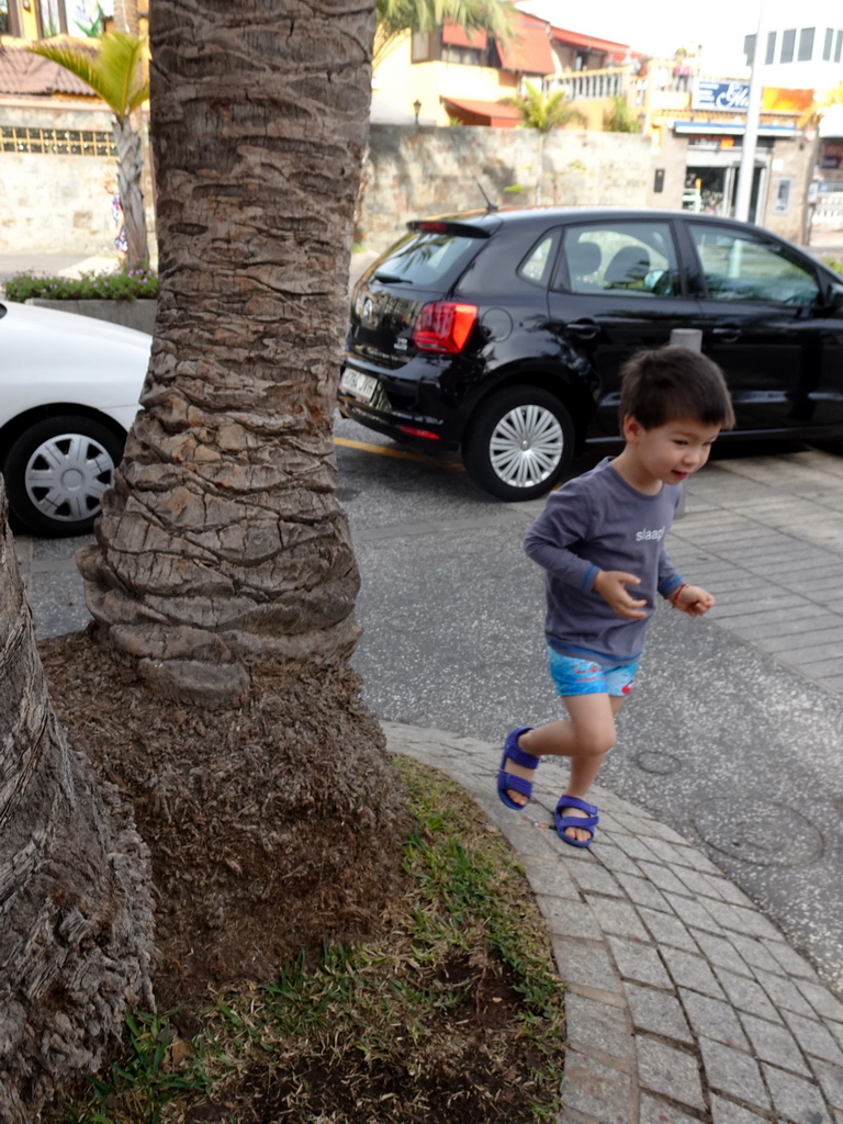 Max at the Avenida Rafael Puig Lluvina street