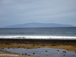 The Playa Honda beach and the La Gomera island