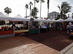 Market stalls at the Calle Francisco Andrade Fumero street