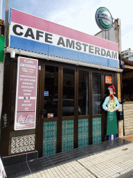 Front of the Café Amsterdam at the Calle México street