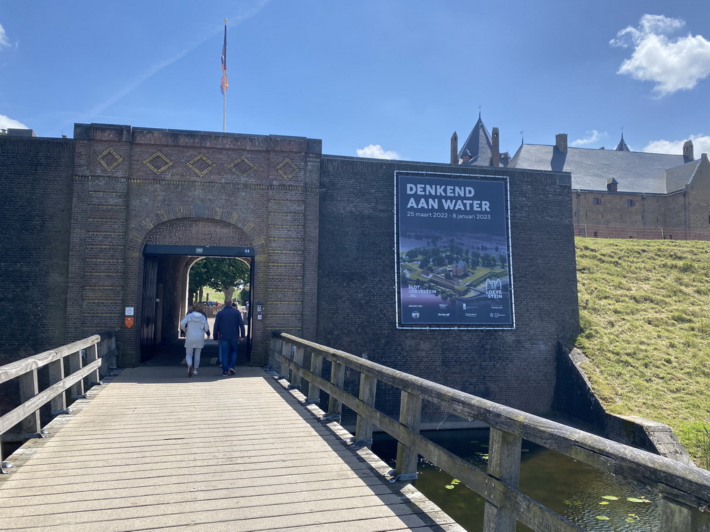 Entrance bridge at the north side of Loevestein Castle