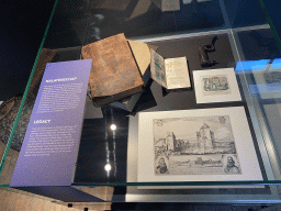 Drawings and books by Hugo de Groot at the Expo at Loevestein Castle, with explanation