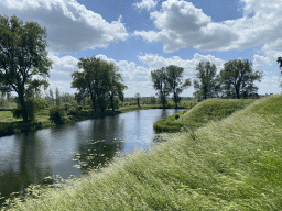 South moat of Loevestein Castle, viewed from the southeast rampart