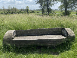 Bench at the south rampart of Loevestein Castle