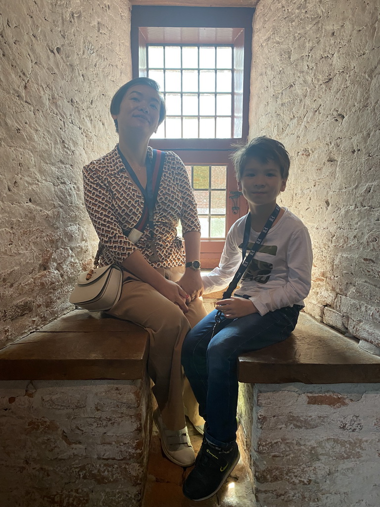 Miaomiao and Max at the 400 Years Hugo de Groot exhibition at the Middle Floor of Loevestein Castle
