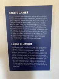 Information on the Large Chamber at the Middle Floor of Loevestein Castle