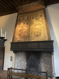 Hearth at the Large Chamber at the Middle Floor of Loevestein Castle