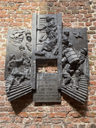 Memorial for Hugo de Groot at the inner square of Loevestein Castle