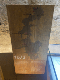 Information on the construction of the Dutch Waterline at the ground floor of the Powder Tower at Loevestein Castle