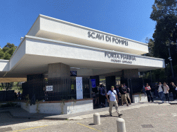 Front of the Porta Marina entrance to the Pompeii Archeological Site at the Viale delle Ginestre street