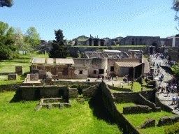 The Suburban Baths at the Pompeii Archeological Site, viewed from the Porta Marina entrance