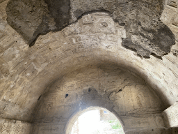 Walls and ceiling with reliefs at the Suburban Baths at the Pompeii Archeological Site