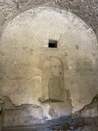 Wall with niche and window at the Suburban Baths at the Pompeii Archeological Site
