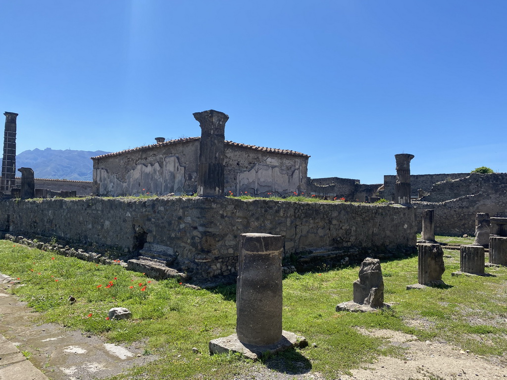 Back side of the Temple of Apollo at the Pompeii Archeological Site