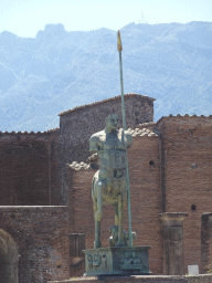 The Centaur statue by Igor Mitoraj at the Forum at the Pompeii Archeological Site
