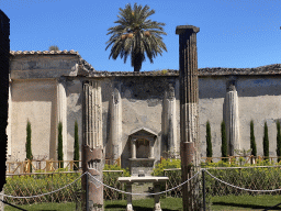 Garden of the House of the Dioscuri at the Pompeii Archeological Site