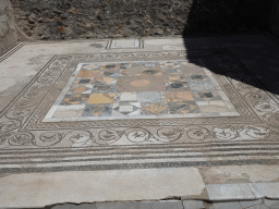 Mosaic at the floor of the House of Marcus Lucretius at the Pompeii Archeological Site