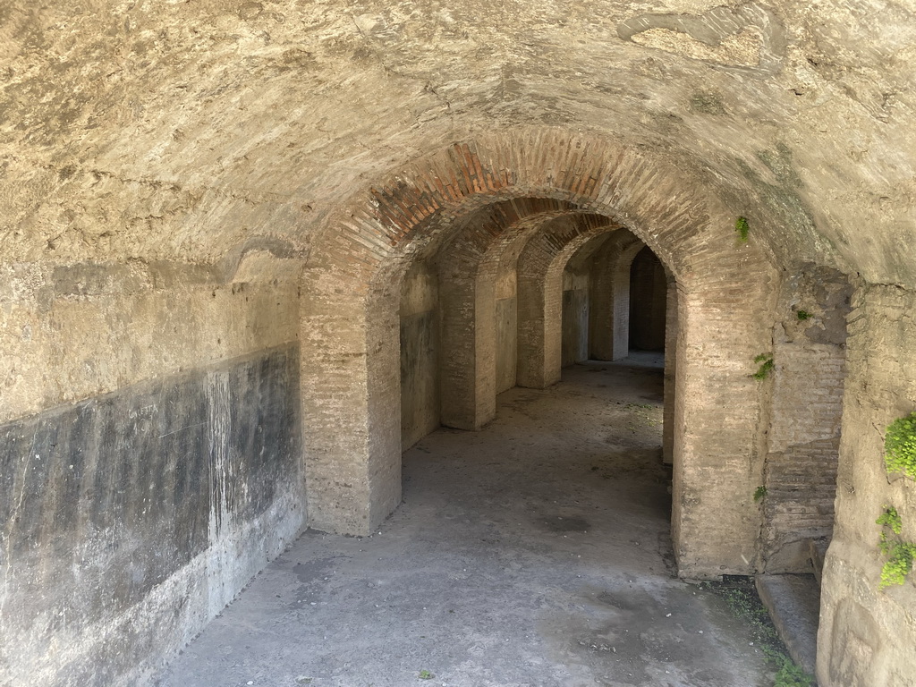 Catacombs at the north side of the Amphitheatre at the Pompeii Archeological Site