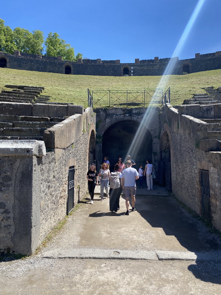 South entrance at the Amphitheatre at the Pompeii Archeological Site