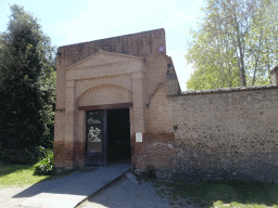 Southeast side of the Palestra Grande building at the Piazzale Anfiteatro square at the Pompeii Archeological Site