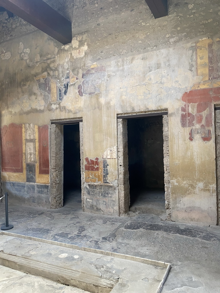 Wall paintings at the House of Menander at the Pompeii Archeological Site