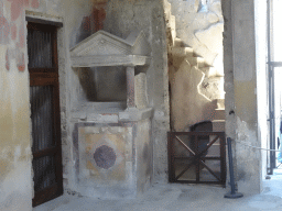Niche and staircase at the House of Menander at the Pompeii Archeological Site