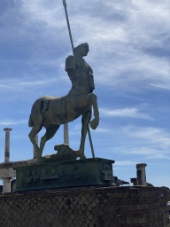 Centaur statue by Igor Mitoraj at the Forum at the Pompeii Archeological Site