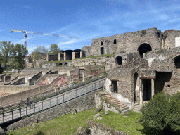 The Suburban Baths at the Pompeii Archeological Site, viewed from the path next to the Antiquarium
