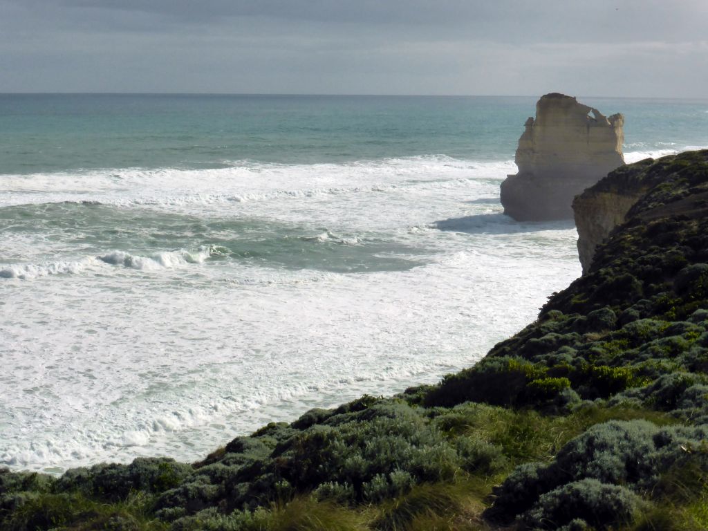The most eastern rock of the Twelve Apostles rocks, viewed from the top of the Gibson Steps