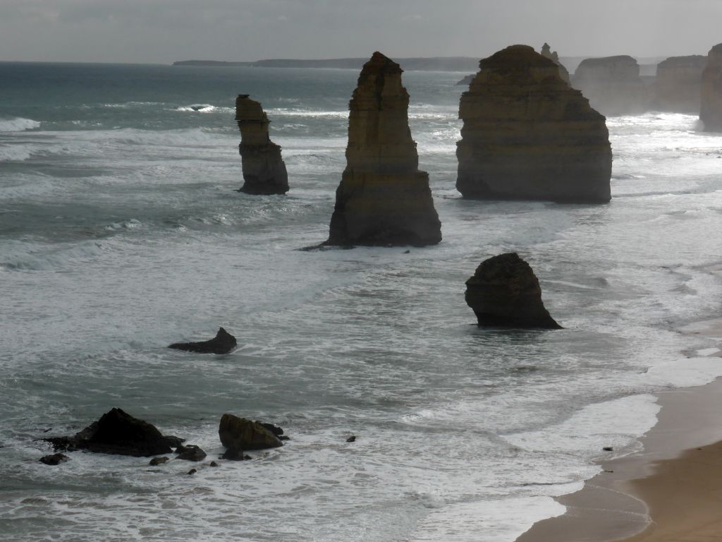 The Twelve Apostles rocks at the northwest side, viewed from the Twelve Apostles viewing point